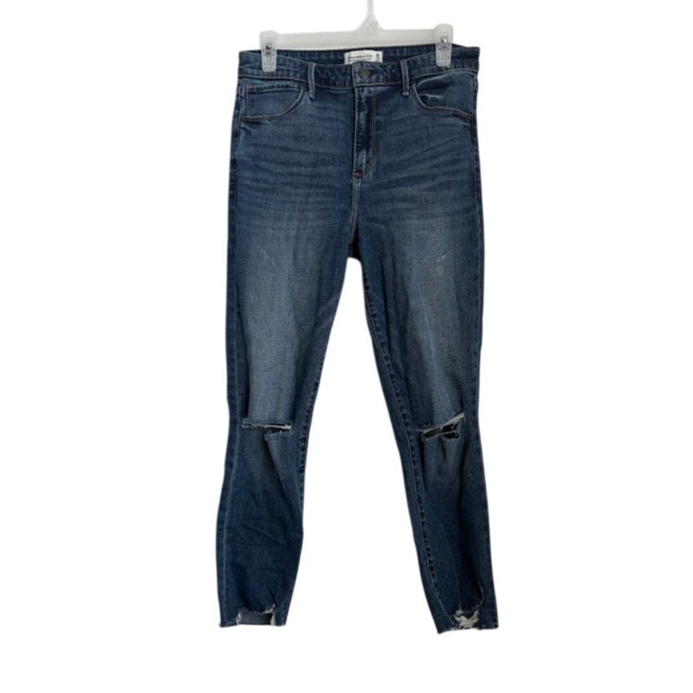 A&F High Rise Super Skinny Jean Size 10R/30